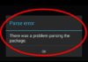 How to Fix There was a Problem Parsing the Package Error?