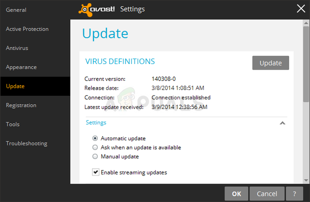 Avast Background Service Not Running