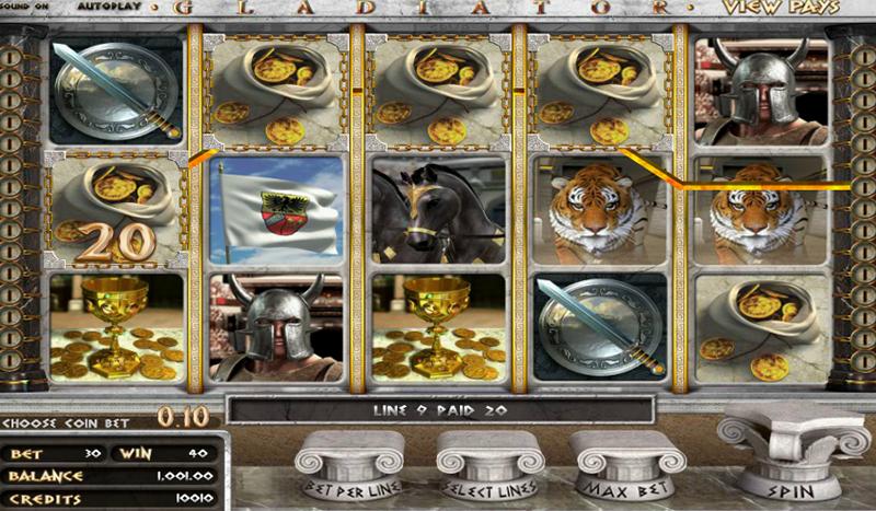 Gladiator slot machine