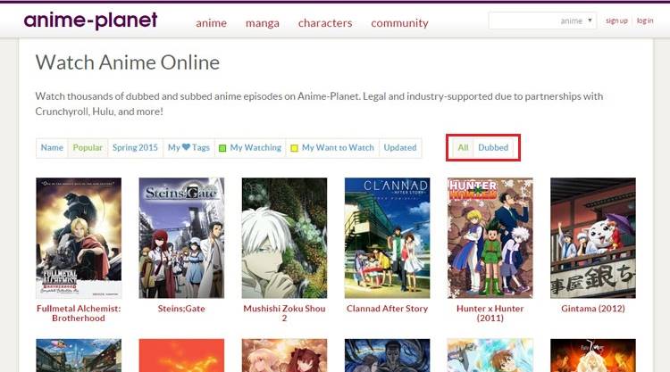 anime planet watch anime online