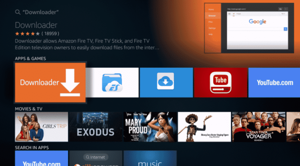 install downloader firestick