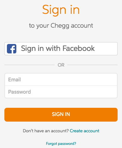 Cancel the Chegg account via Chegg.com website