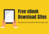Free eBook Download Sites Without Registration