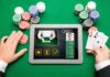 Why will online gambling always be very popular? A picture containing text, gambling house, room, scene Description automatically generated