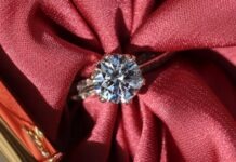 Why Diamonds Are a Status Symbol? silver diamond ring on red textile