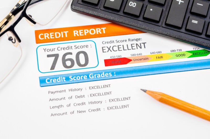Credit score report. load-image