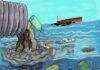 Environmental Issues in New Zealand Put Humans’ Health at Risk, Requiring Sustainable Solutions Free pollution garbage degradation illustration