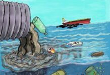 Environmental Issues in New Zealand Put Humans’ Health at Risk, Requiring Sustainable Solutions Free pollution garbage degradation illustration