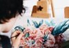 Discover the Joy of Painting by Numbers: A Beginner’s Guide woman in red and white floral dress painting