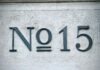 How To Choose Stylish House Numbers white and blue love letter