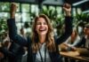 Personal Growth Strategies for Ambitious Professionals A person with her arms up Description automatically generated