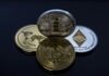 Four Assorted Cryptocurrency Coins