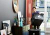Two Men And A Moving Van is one of the professional moving companies near me that provides safe, inexpensive moves man in blue polo shirt sitting on chair