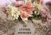 How to Keep a Loved One’s Memory Alive pink and white flowers on gray concrete tomb