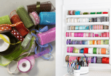 How to Keep Your Deco Mesh and Ribbon Neat and Clean