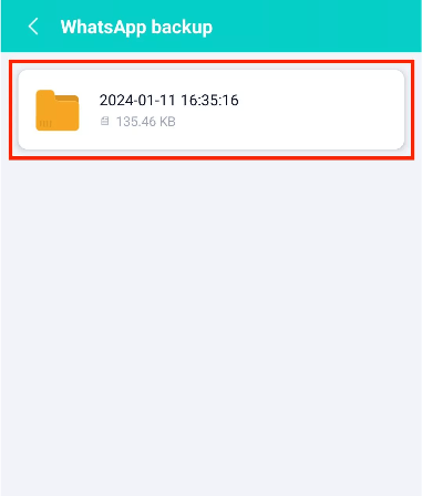 verify your whatsapp backup