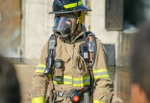 The Role of Radio Straps in Firefighter Communication man in green and brown camouflage jacket wearing gas mask