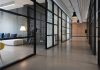 How to Retain Valuable Commercial Tenants hallway between glass-panel doors