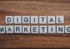 The Best Digital Marketing Services for Driving Growth of Your Business digital marketing artwork on brown wooden surface
