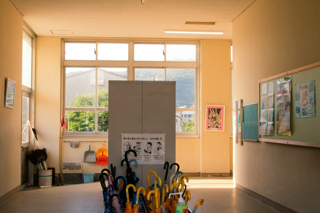 Photo by Rory Frasch A room with a bunch of umbrellas in it