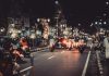 How Burbank’s Stop-and-Go Traffic Increases Risk for Local Motorcyclists Lively night street with cars and motorbikes. Urban life and vibrant lights capture the essence of downtown energy.