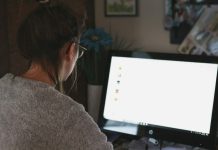 Revolutionizing Information Retrieval: The Rise of AI Search Platforms woman in front of computer monitor