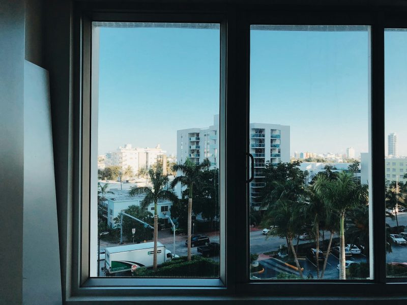 Photo by Alina Grubnyak closed white slide window