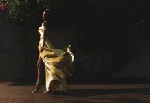 An evening in Paddington, if you know where to look women's yellow and white dress