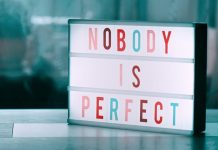 Chasing Perfection Blocks Learning white and pink love you print wooden board