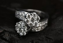 How the Custom Craftsmanship Business Model Thrives in a Mass Market Economy silver diamond studded ring on black surface